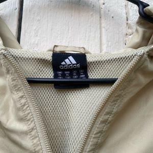 Vintage adidas tan windbreaker